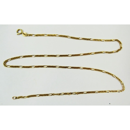 325A - 9ct Yellow Gold 20 Inch Figaro Link Neckchain . Total weight 4.9g