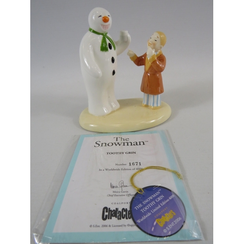 2 - Coalport The Snow man figurine 