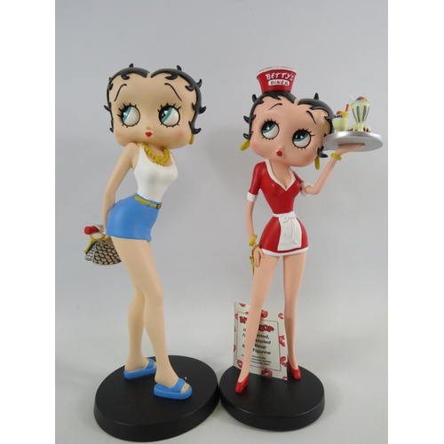 31 - 2 x Kings Feature syndicate Betty boop figurines the tallest measures approx 12