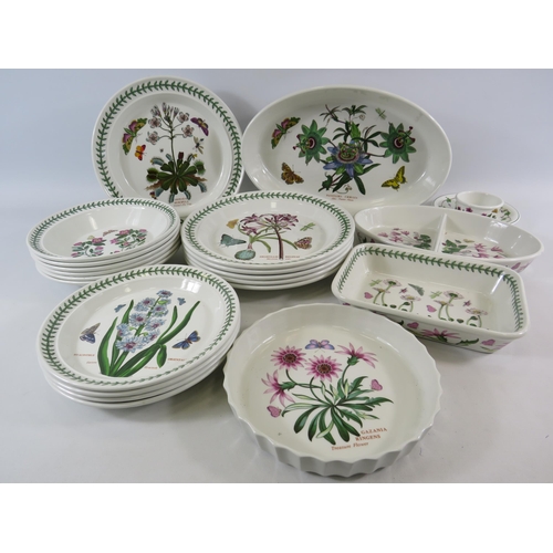 36 - 21 pieces of Portmeirion Botanic garden dinnerware, plates bowls etc.