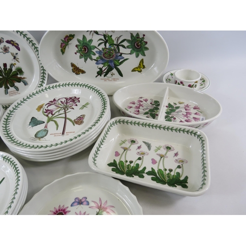 36 - 21 pieces of Portmeirion Botanic garden dinnerware, plates bowls etc.