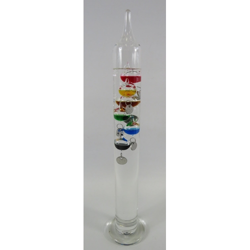 45 - Galileo glass thermometer approx 17