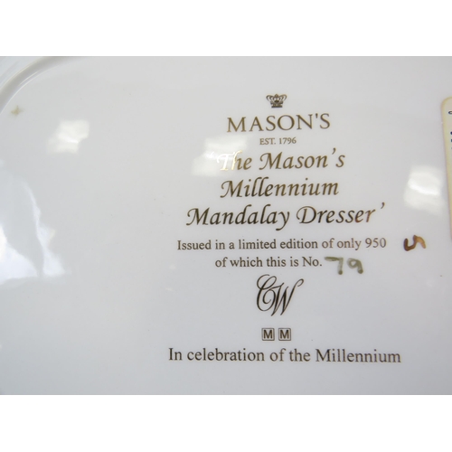 63 - Masons Ironstone Compton Woodhouse The Masons Millennium Mandalay dresser limited edition plate 79/9... 