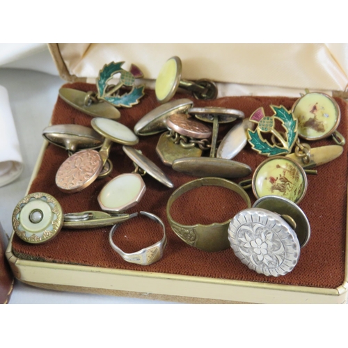 155 - Selection of vintage Collars and cufflinks etc.