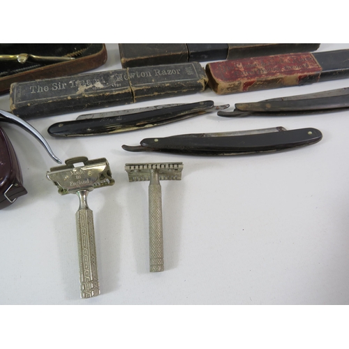 156 - Mixed lot of vintage Razors, cut throat, Rolls, etc.