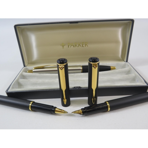 168 - 3 piece parker pen set.