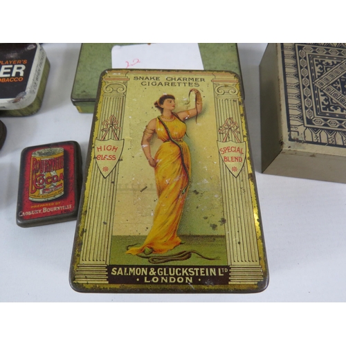 170 - Selection of various vintage tins.