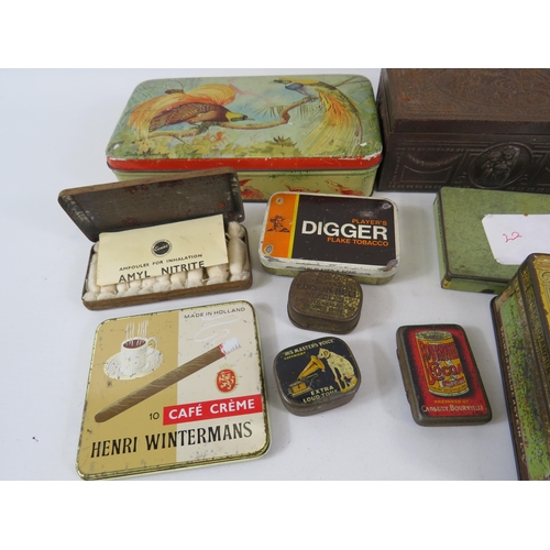 170 - Selection of various vintage tins.