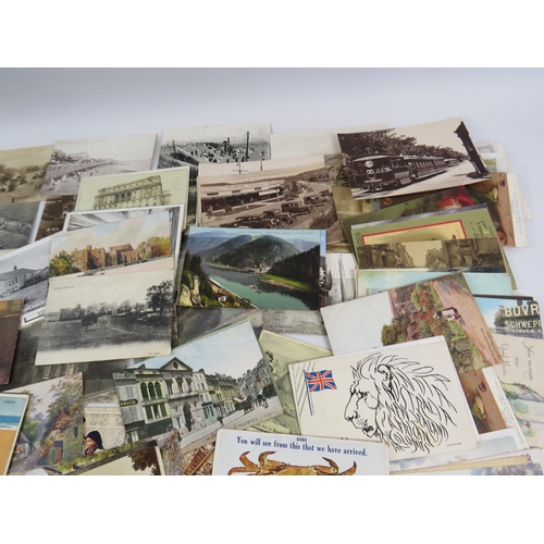 175 - Approx 100 various vintage postcards, Topographical, comical etc.