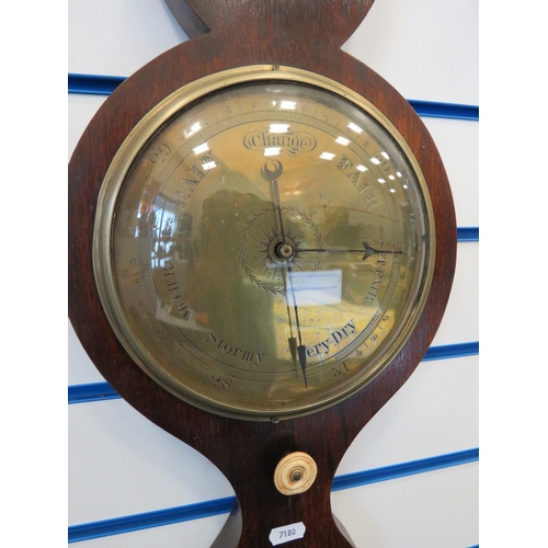 288 - Brannan oak cased barometer and thermometer 37