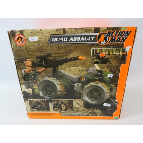 303 - Boxed Hasbro Action Man quad assault.