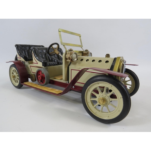 1 - Mamod Steam powered Rolls Royce model. Measuring 15 inches long x 7 inches tall with custom made woo... 