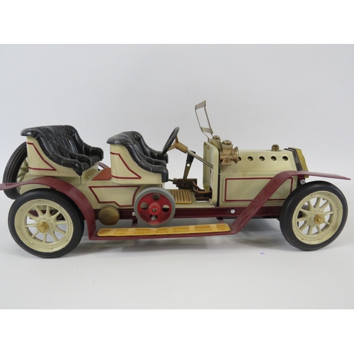 1 - Mamod Steam powered Rolls Royce model. Measuring 15 inches long x 7 inches tall with custom made woo... 