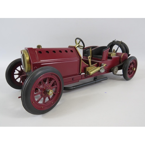 10 - Mamod Steam powered model of a 1907 Fiat 28- 40HP Targa Florio Corsa. Comes with custom made wooden ... 