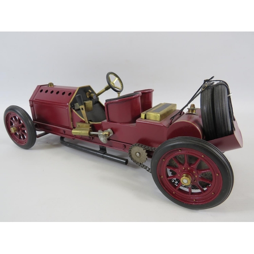 10 - Mamod Steam powered model of a 1907 Fiat 28- 40HP Targa Florio Corsa. Comes with custom made wooden ... 