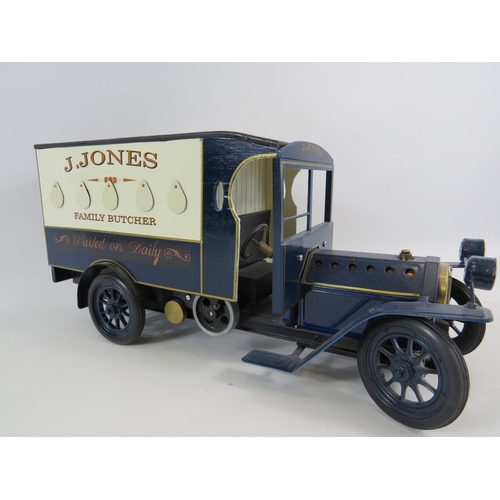 11 - Mamod Steam powered model of Corporal Jones's Dad's Army Butchers van. Comes with custom made wooden... 