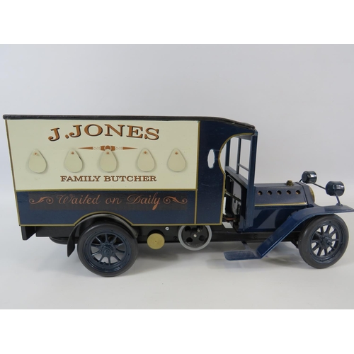 11 - Mamod Steam powered model of Corporal Jones's Dad's Army Butchers van. Comes with custom made wooden... 