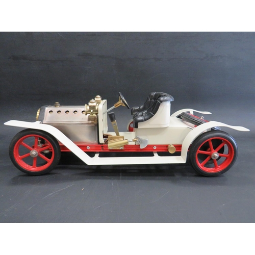 12 - Mamod Steam powered model of a Steam Roadster SE1 car. Comes with original box (box in tatty conditi... 