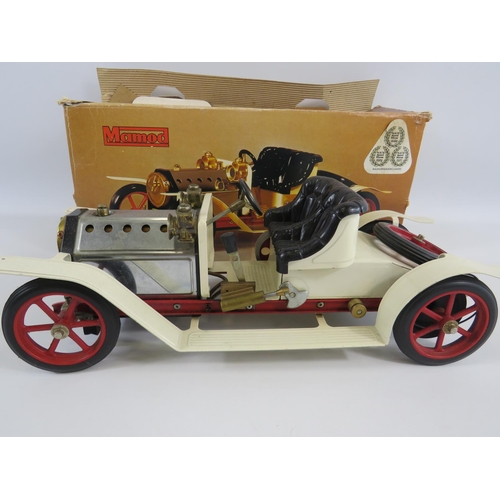 14 - Mamod Steam powered model of a Steam Roadster SE1 car. Comes with original box (box in tatty conditi... 