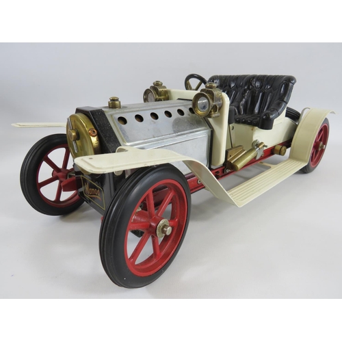 14 - Mamod Steam powered model of a Steam Roadster SE1 car. Comes with original box (box in tatty conditi... 