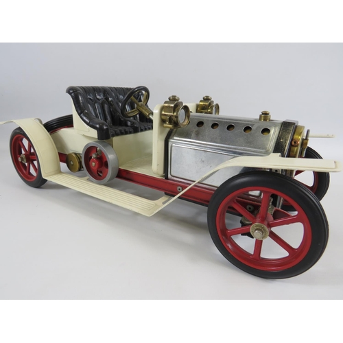 14 - Mamod Steam powered model of a Steam Roadster SE1 car. Comes with original box (box in tatty conditi... 