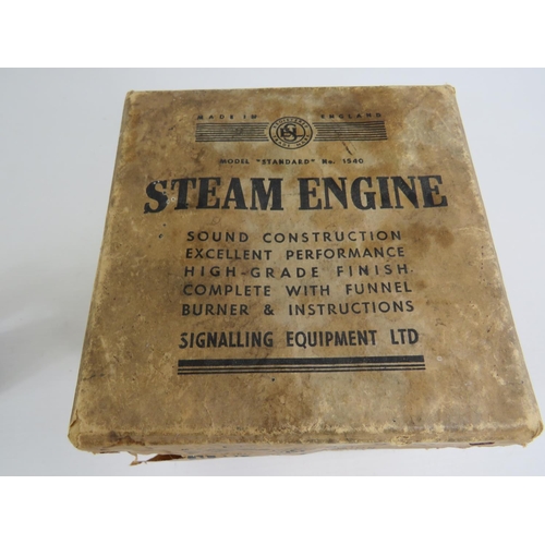 21 - 1950's SEL Model 1540 Stationary Steam Engine. With original box and papers. See photos for conditio... 