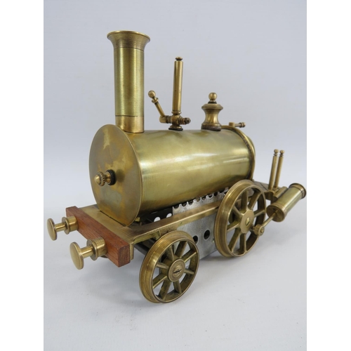 23 - Maxwell Hennens Brass model of a Birmingham Dribbler. Comes with Small piece of Track as a display s... 