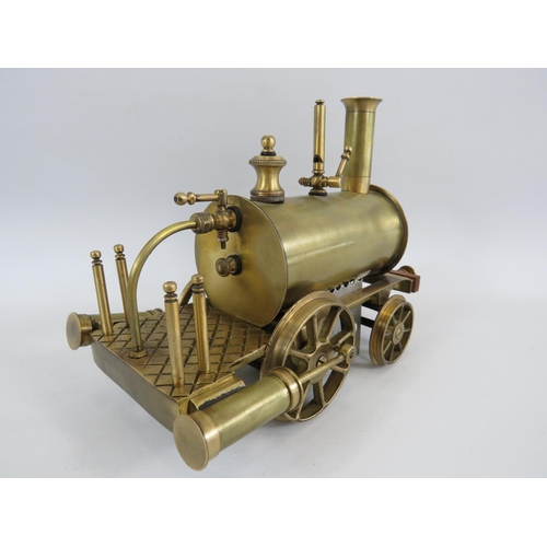 23 - Maxwell Hennens Brass model of a Birmingham Dribbler. Comes with Small piece of Track as a display s... 