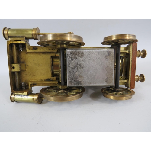 23 - Maxwell Hennens Brass model of a Birmingham Dribbler. Comes with Small piece of Track as a display s... 