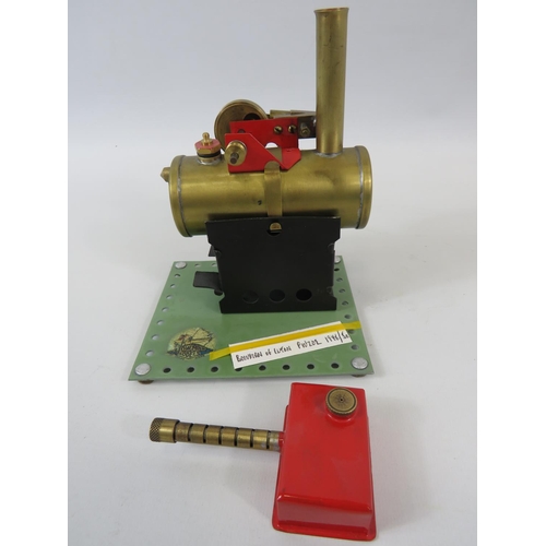 38 - 1946/50 Bowmans model PW202 Stationary Steam Engine. Measures 6 x 5 inches.   See photographs for co... 