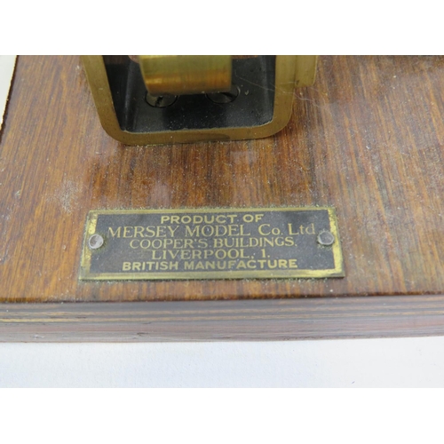 43 - Mersey Model Company (Liverpool) Model number 52 stationary steam engine mounted on wooden base with... 