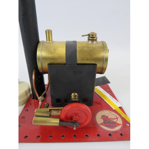 44 - 1936 Bowmans Model M180 Stationary Steam Engine. Measures 6 x 5 inches. See photos for condition.