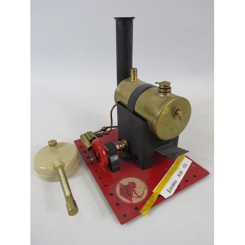 44 - 1936 Bowmans Model M180 Stationary Steam Engine. Measures 6 x 5 inches. See photos for condition.