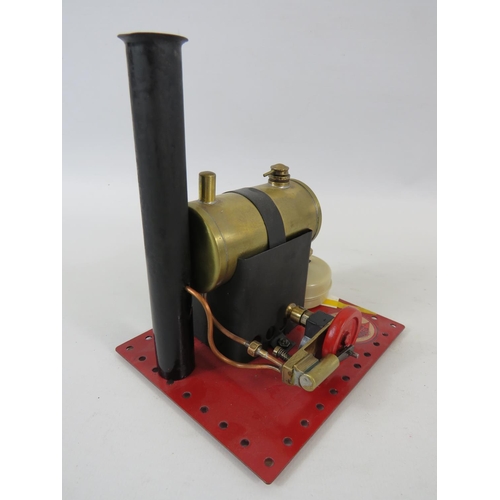 44 - 1936 Bowmans Model M180 Stationary Steam Engine. Measures 6 x 5 inches. See photos for condition.