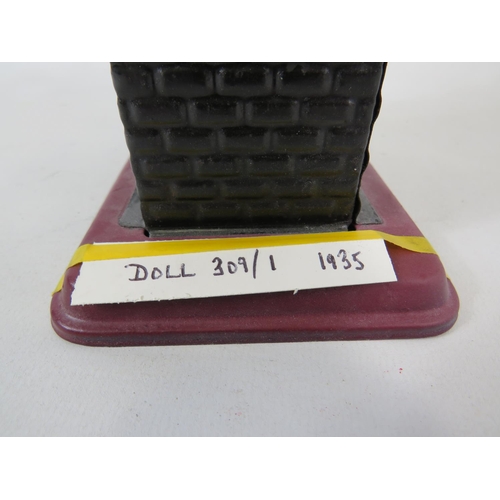 45 - 1930's German made DC 309-1, Doll Static Steam engine. Brick effect base and chimney. 6.5 x 5 inches... 