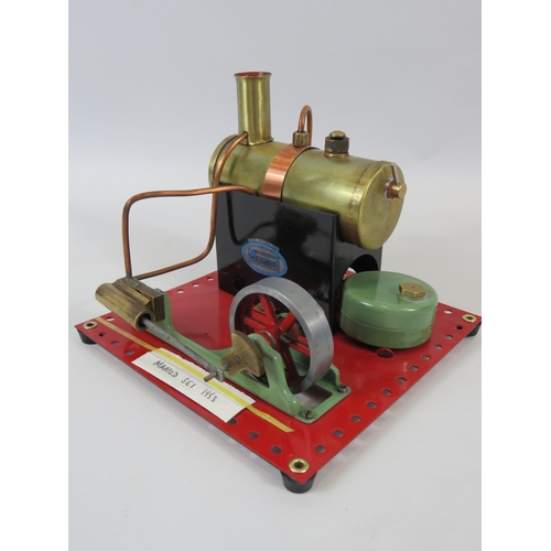 47 - 1953 Mamod S.E.1 Stationary Steam Engine. 6 x 7 inches. . See photos for condition.