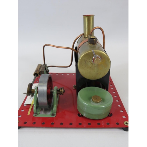 47 - 1953 Mamod S.E.1 Stationary Steam Engine. 6 x 7 inches. . See photos for condition.