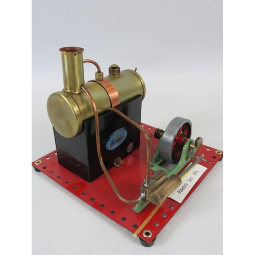 47 - 1953 Mamod S.E.1 Stationary Steam Engine. 6 x 7 inches. . See photos for condition.