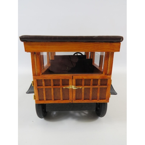 7 - Mamod Steam powered model of a 1929 Ford Model 'A' Woody Station Wagon. Comes with custom made woode... 