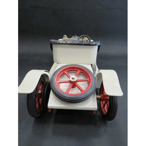 9 - Mamod Steam powered model of a Steam Roadster SE1 car. Measures 6 x 15 inches. See photos.