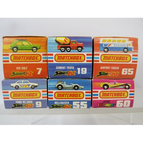 71 - Six boxed UK Matchbox models. See photos for details and condition.