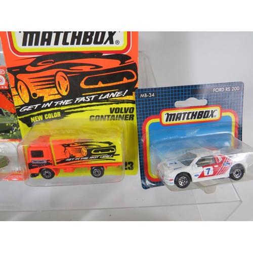 103 - Selection of Matchbox cars in Blister packs to include Superfast. See photos.