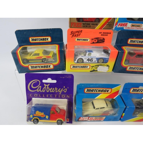 112 - Selection of Ten Die cast Matchbox models in boxes and blister packs in unused condition. See photos... 