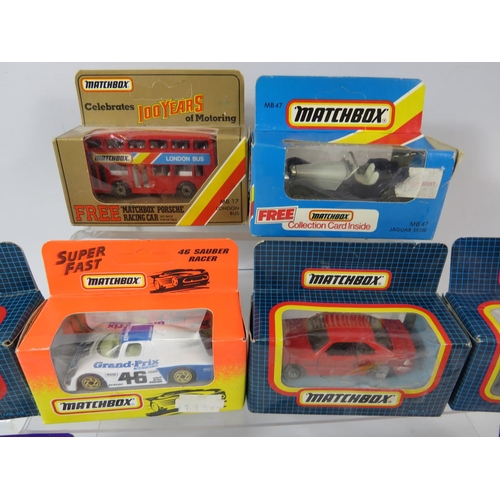 112 - Selection of Ten Die cast Matchbox models in boxes and blister packs in unused condition. See photos... 