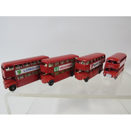 113 - Selction of UK made Vintage Matchbox Busses, all in very light playworn condition, no boxes. See pho... 