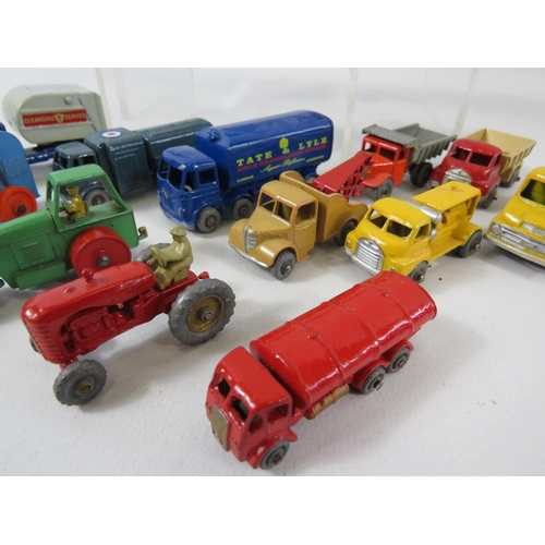 115 - Selection of 20 Vintage Uk made Matchbox commercial vehicle models.  All in very light playworn cond... 