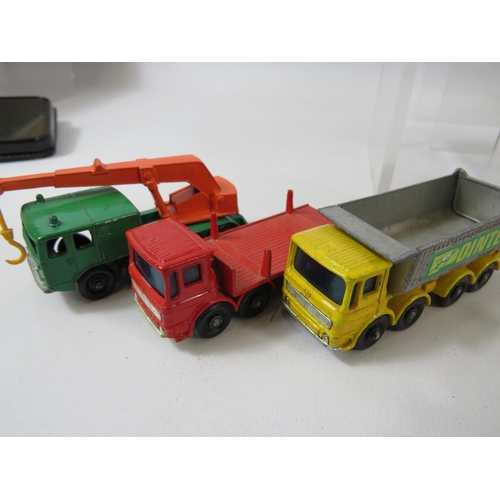 120 - Selection of UK made Vintage Matchbox Trucks, Busses, commercial .  All in very light playworn condi... 