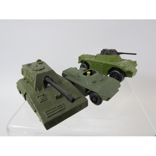 121 - Selection (21) of UK made Vintage Military vehicle models.  All in very light playworn condition. No... 