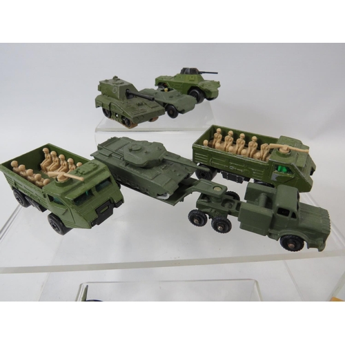 121 - Selection (21) of UK made Vintage Military vehicle models.  All in very light playworn condition. No... 