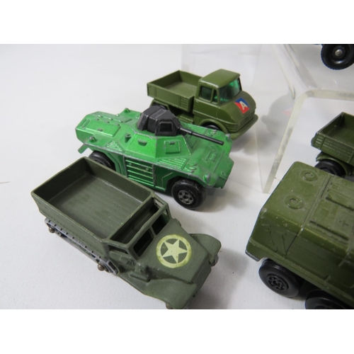 121 - Selection (21) of UK made Vintage Military vehicle models.  All in very light playworn condition. No... 